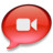 iChat rood Icon